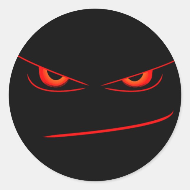 Pegatina Redonda mal llamado ojo rojo (Anverso)