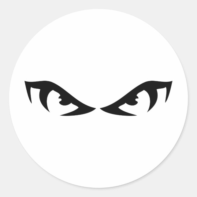 Pegatina Redonda mal ojo (Anverso)