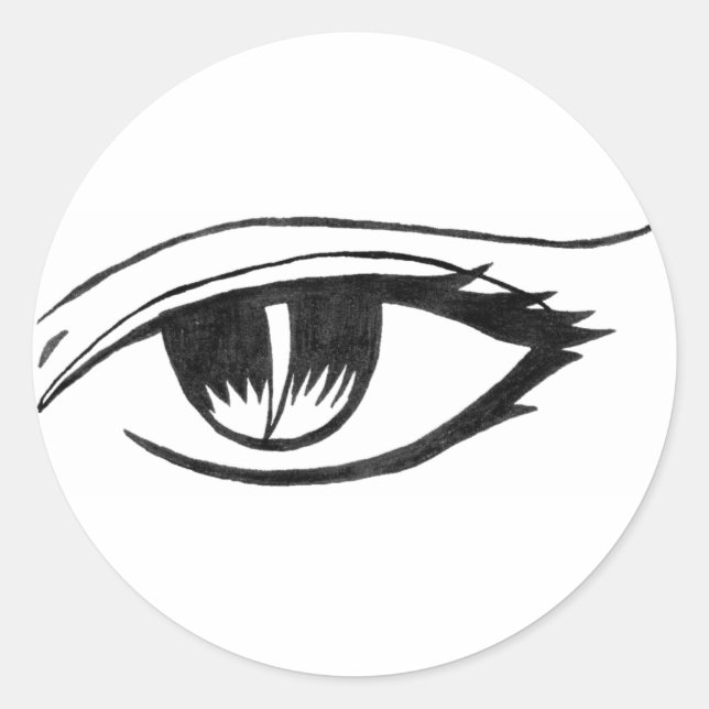 Pegatina Redonda mal ojo (Anverso)