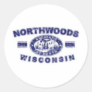 Pegatina Redonda Malestar en Northwoods-[Conv