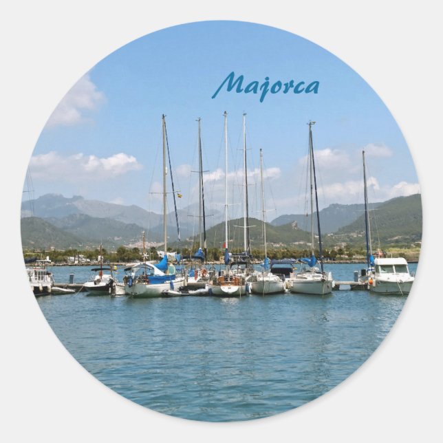 Pegatina Redonda Mallorca (Anverso)