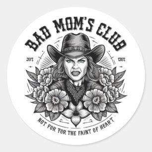 PEGATINA REDONDA MALO CLUB DE MAMÁ