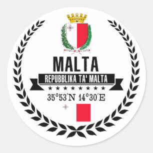 Pegatina Redonda Malta