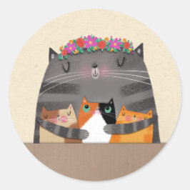 Pegatina Redonda Mamá