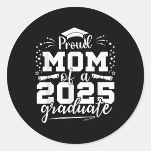 Pegatina Redonda Mamá De Mayo De 2025 Orgullosa Madre De Una Clase