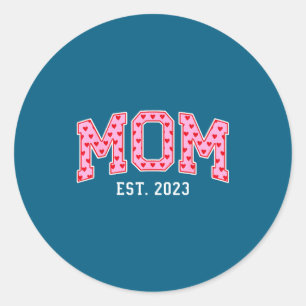 Pegatina Redonda Mamá Est 2023 Mamá Día de la Madre