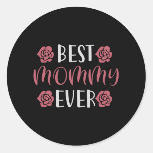 Pegatina Redonda Mamá - La mejor mamá del mundo