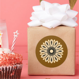PEGATINA REDONDA MAMÁ, MADRE, MUJERES, CUMPLEAÑOS, REGALO PLATEADO