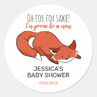 Mamá Personalizado De Fox Para Ser Baby Shower