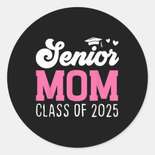 Pegatina Redonda Mamá Senior 2025 Orgullosa Mamá De Una Cl De 2025