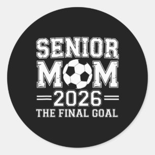 Pegatina Redonda Mamá Senior 2026 El Objetivo Final Fútbol