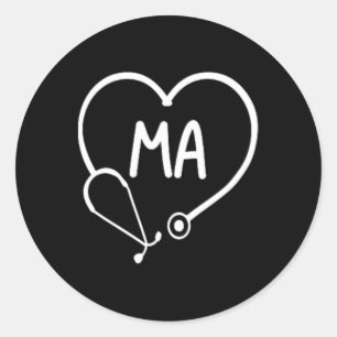 Pegatina Redonda Mamáes Médicas Istantes Médico De Enfermería De En