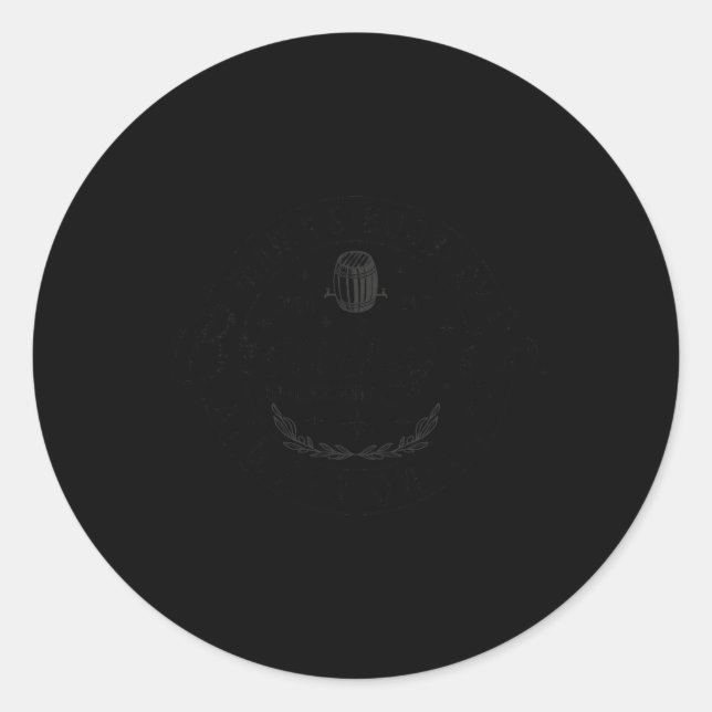 Pegatina Redonda Mama's Ery Breastfeeding Brewery New Mom Life Brew (Anverso)