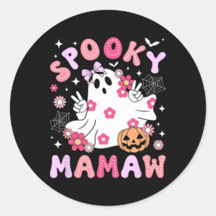 Pegatina Redonda Mamaw Abuela Halloween Mamaw Abuela G