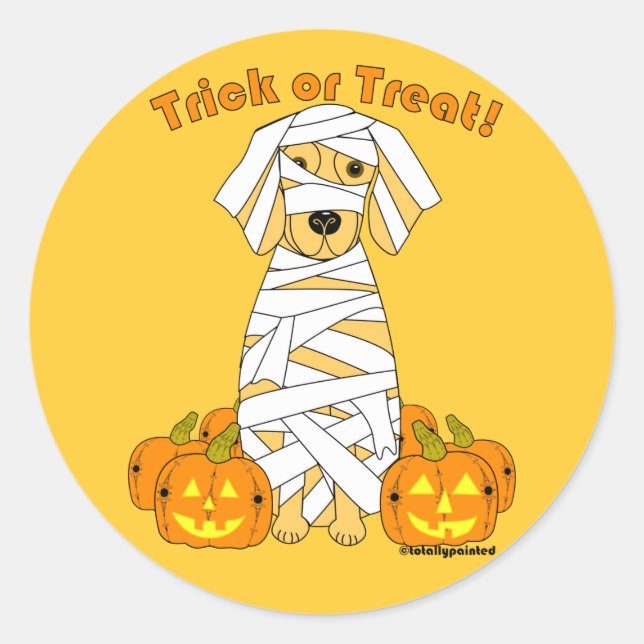 Pegatina Redonda Mamita dorada (Anverso)