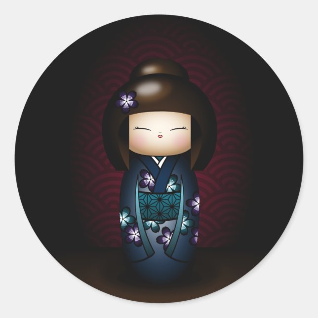 Pegatina Redonda Manami (Anverso)