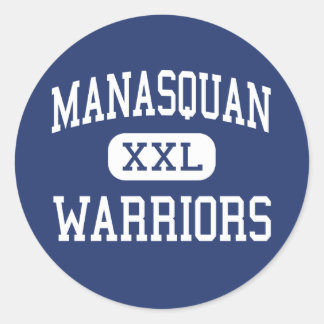 Pegatina Redonda Manasquan - Guerreros - High - Manasquan New Jerse
