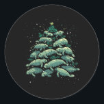 Pegatina Redonda Manatee Christmas Tree Manatee Xmas Boys & amp; Wo<br><div class="desc">Manatee Christmas Tree Manatee Xmas Boys & amp; Mujeres</div>
