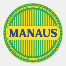 Pegatina Redonda Manaus City Pride – Brazilian Identity