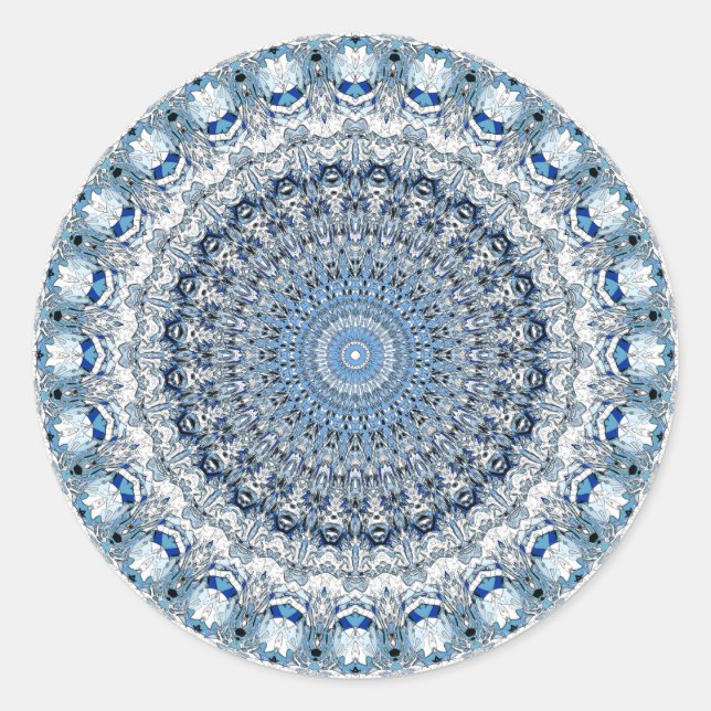 Pegatina Redonda Mandala (Anverso)