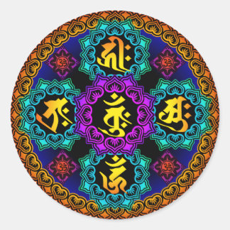 Pegatina Redonda mandala