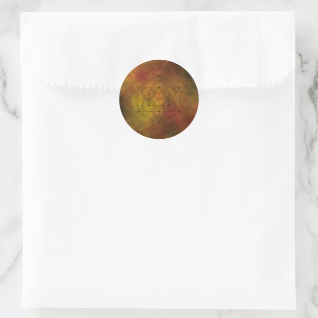 Pegatina Redonda mandala (Bolso)