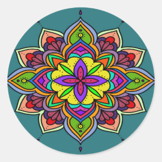 Pegatina Redonda mandala 2