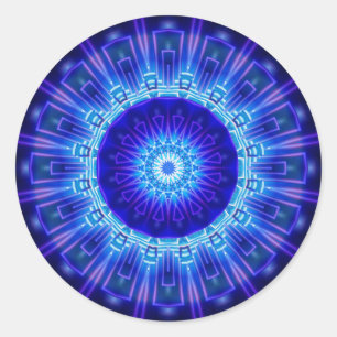 Pegatina Redonda Mandala Atlantis creado por Tutti