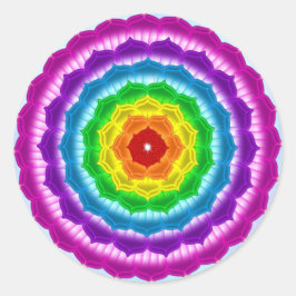 Pegatina Redonda Mandala Chakra