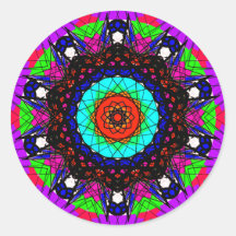Mandala colorida y visionaria