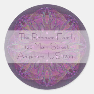 Pegatina Redonda Mandala de creación