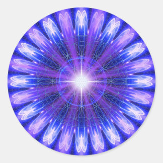 Pegatina Redonda Mandala de intuición