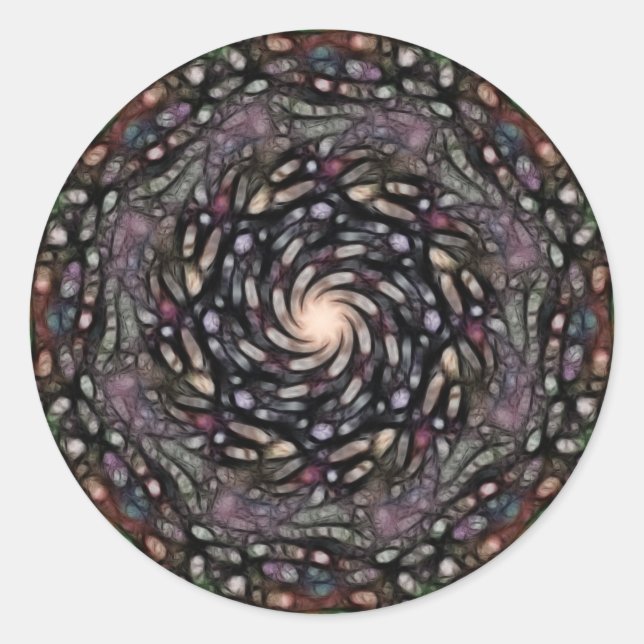 Pegatina Redonda Mandala de Sanguine Splendor (Pegatina) (Anverso)