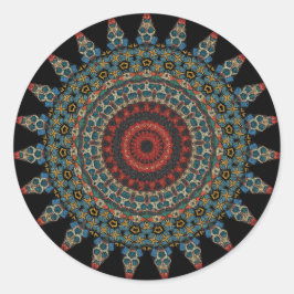 Pegatina Redonda Mandala Decorativa