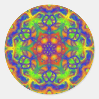 Pegatina Redonda Mandala Joy