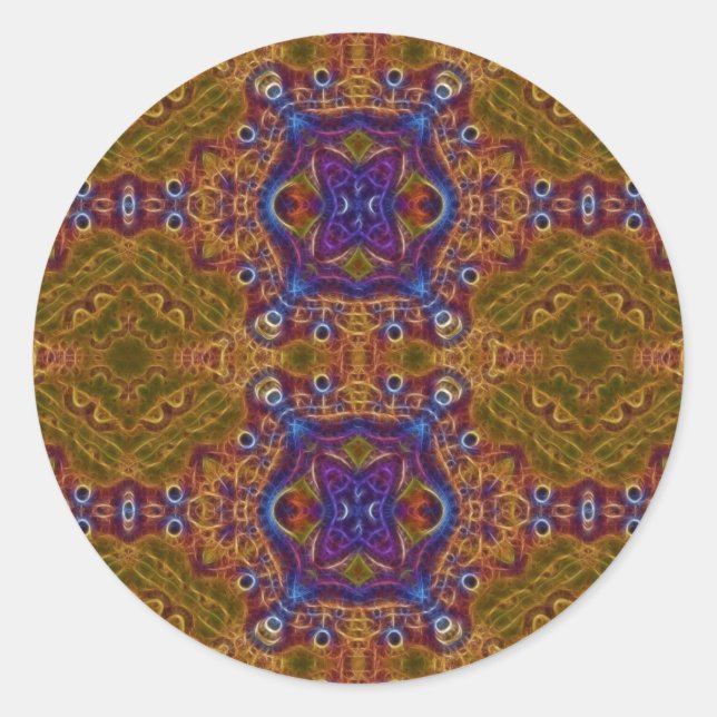 Pegatina Redonda Mandala of the Rising Sun (Pegatina) (Anverso)