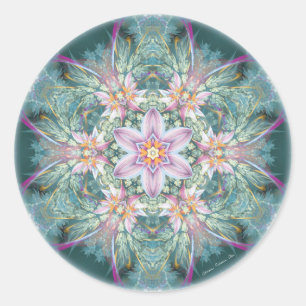 Pegatina Redonda Mandalas del perdón y del lanzamiento 28