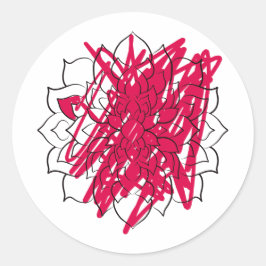 Pegatina Redonda Mandalas son tan relajantes...