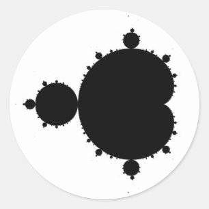 Pegatina Redonda Mandelbrot Set 01 - Fractal