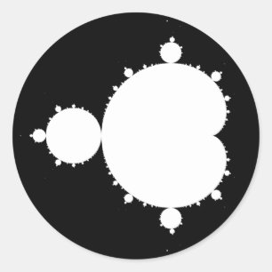 Pegatina Redonda Mandelbrot Set 02 - Fractal