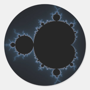 Pegatina Redonda Mandelbrot Set 07 - Fractal