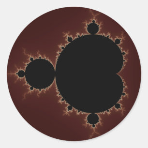 Pegatina Redonda Mandelbrot Set 08 - Fractal
