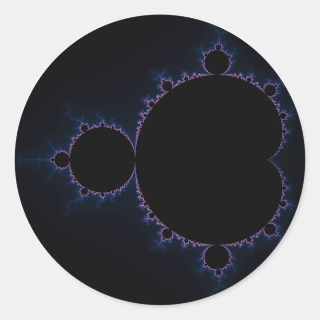 Pegatina Redonda Mandelbrot Set 10 (Anverso)