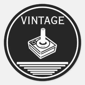 Pegatina Redonda Mando vintage