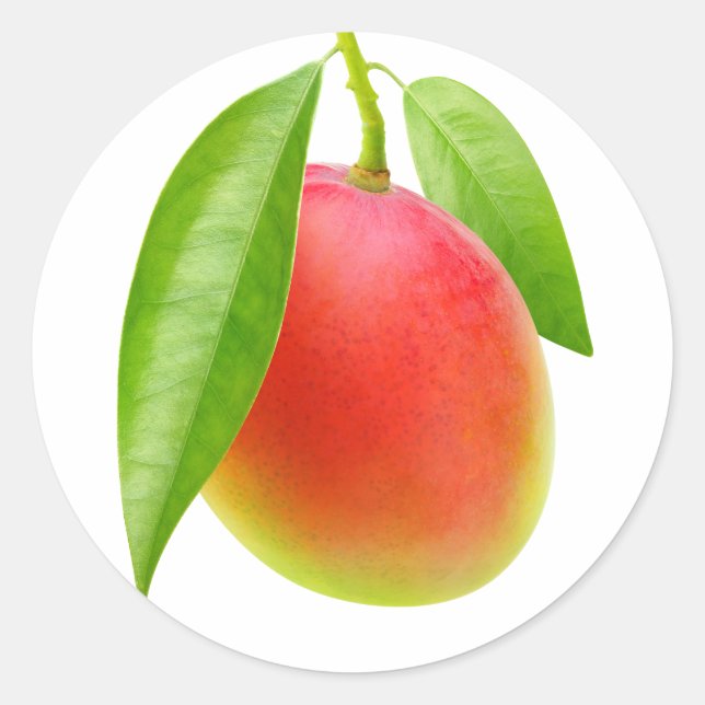 Pegatina Redonda Mango (Anverso)