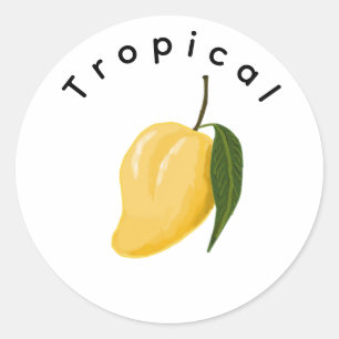 Pegatina Redonda Mango
