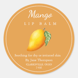 Pegatina Redonda Mango Salve / Balm Label