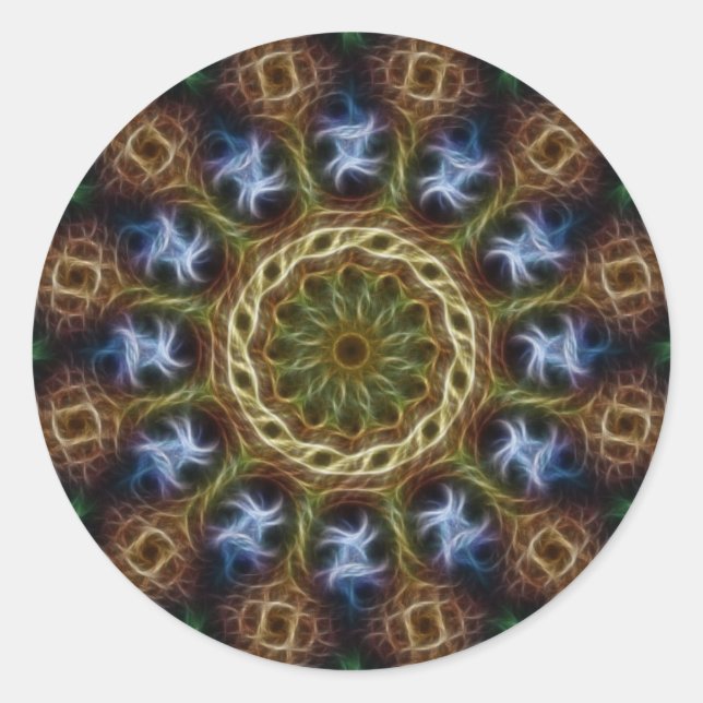 Pegatina Redonda Manifiesto de divinidad (Pegatina) (Anverso)