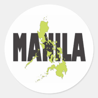 Pegatina Redonda Manila, Filipinas