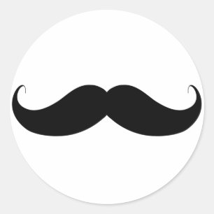 Pegatina Redonda Manillar Mustache / Mustache